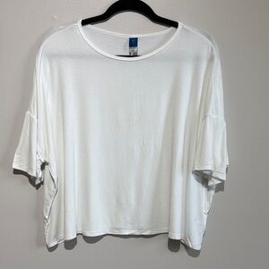 Old Navy White Oversized Drop shoulder Short Sleeve Tee